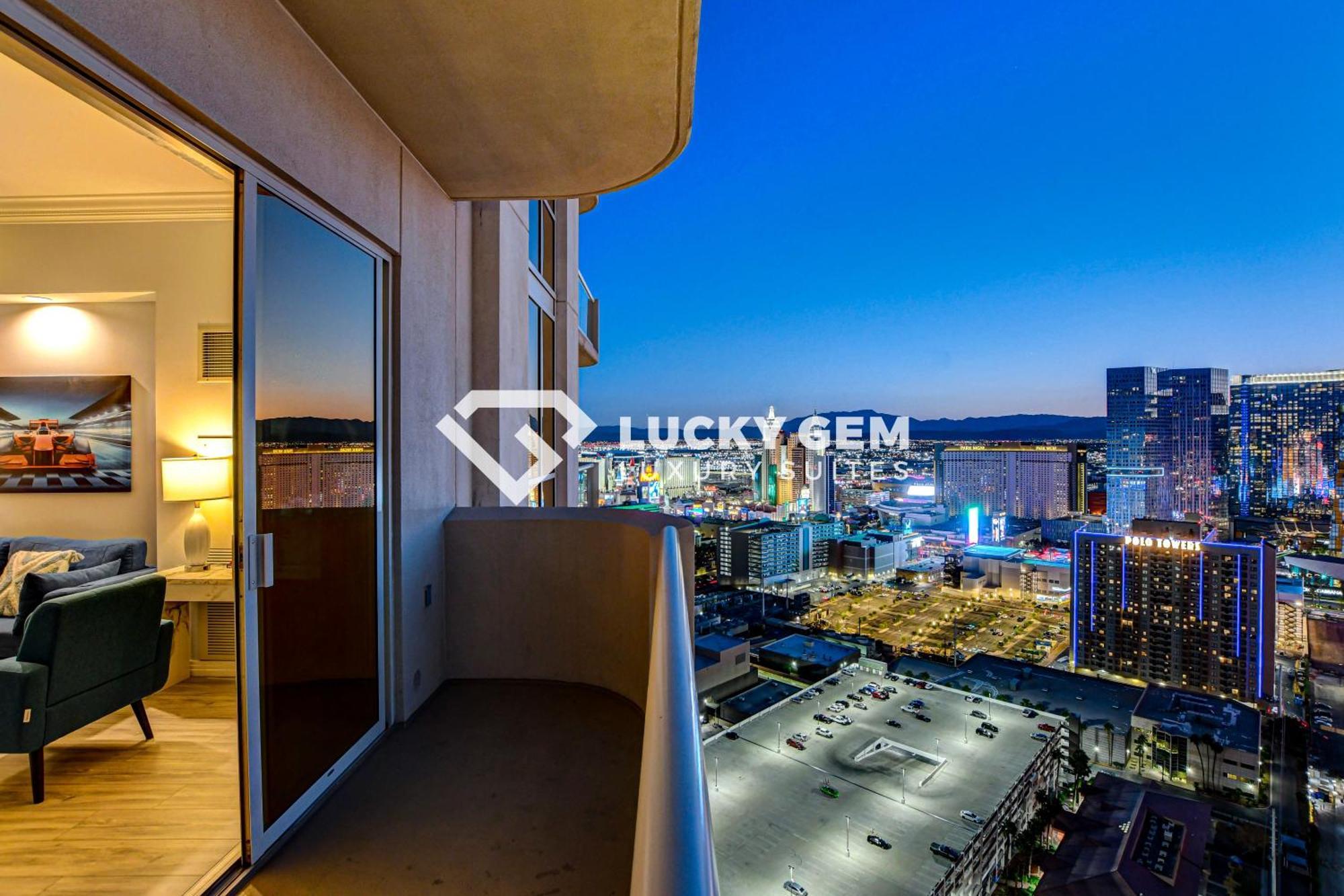 Lucky Gem Penthouse & Luxury Suites At Signature Resort, Balcony Strip View 3505 Las Vegas Extérieur photo