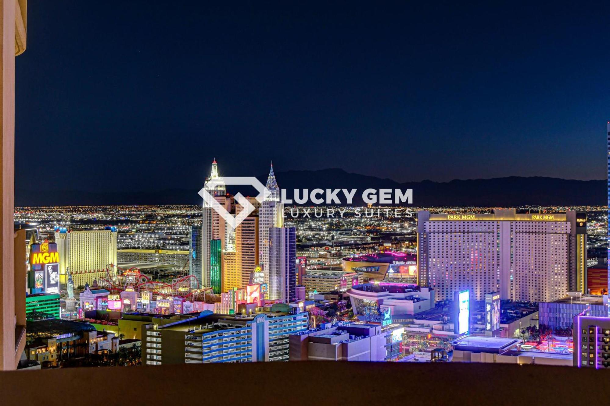 Lucky Gem Penthouse & Luxury Suites At Signature Resort, Balcony Strip View 3505 Las Vegas Extérieur photo